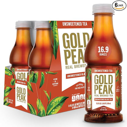 Gold Peak Unsweet Tea 16.9 fl oz 6 pack