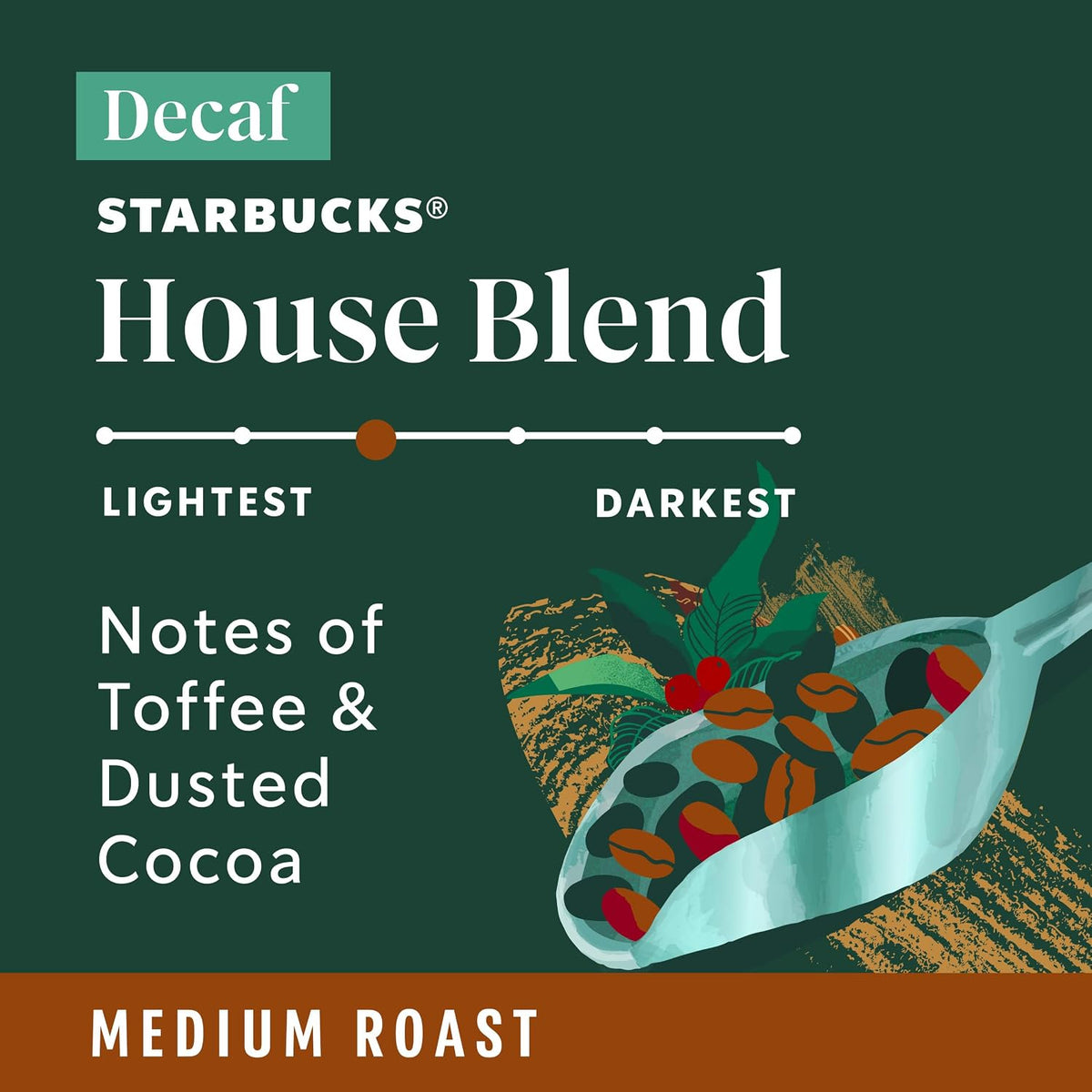 Starbucks House Blend K-Cup pods with toffee cocoa notes