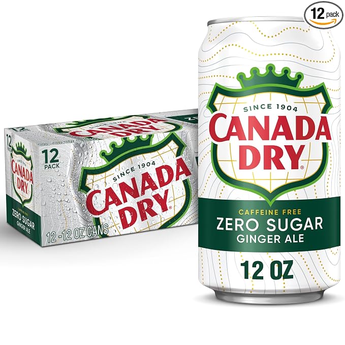Canada Dry Zero Sugar Ginger Ale 12 oz cans 12 count