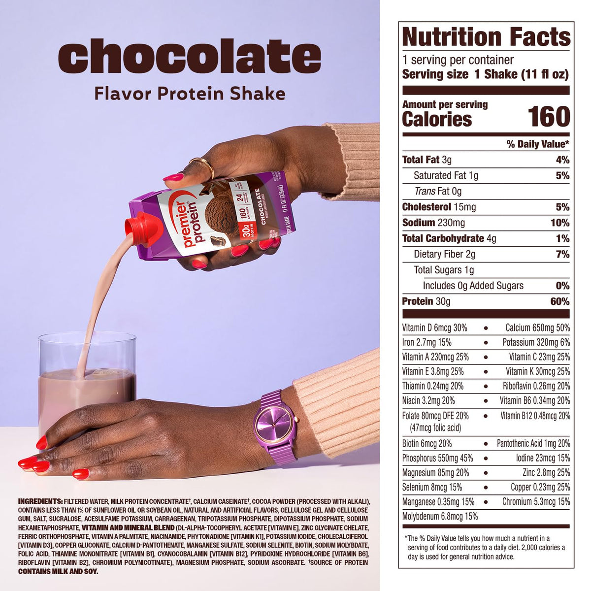 Premier Protein meal replacement chocolate protein drink