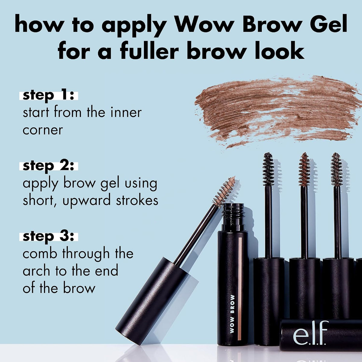 Fiber-infused brow gel for fuller-looking brows