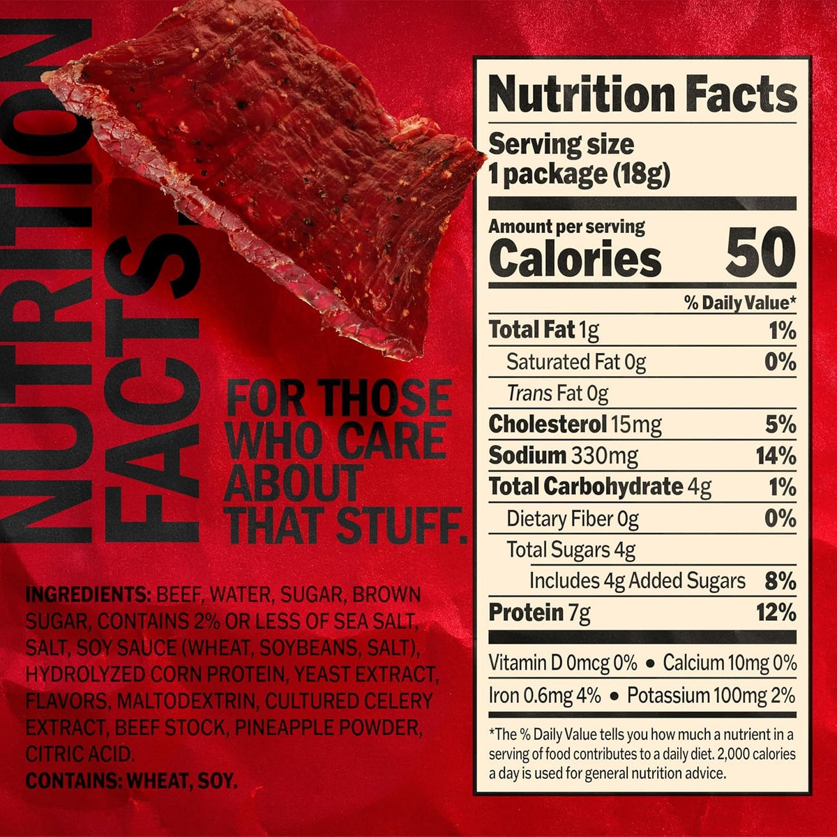 Original beef jerky individual travel packs