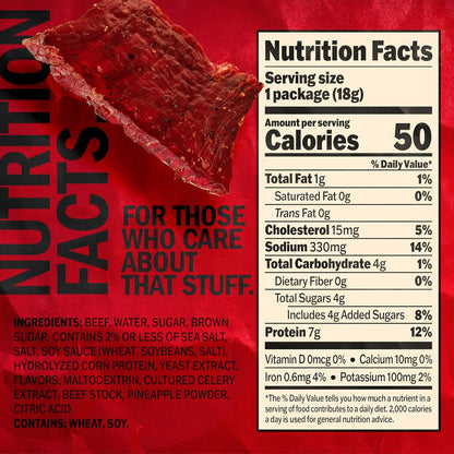 Original beef jerky individual travel packs
