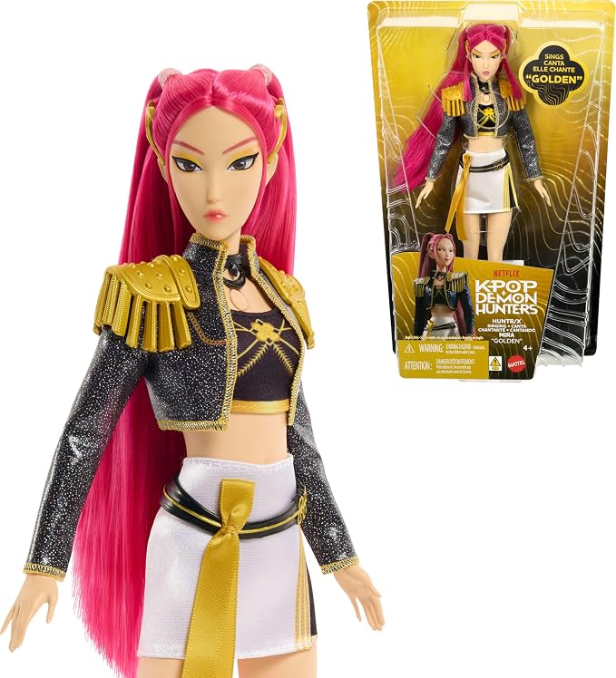 Rumi singing doll with purple braided hair and boots