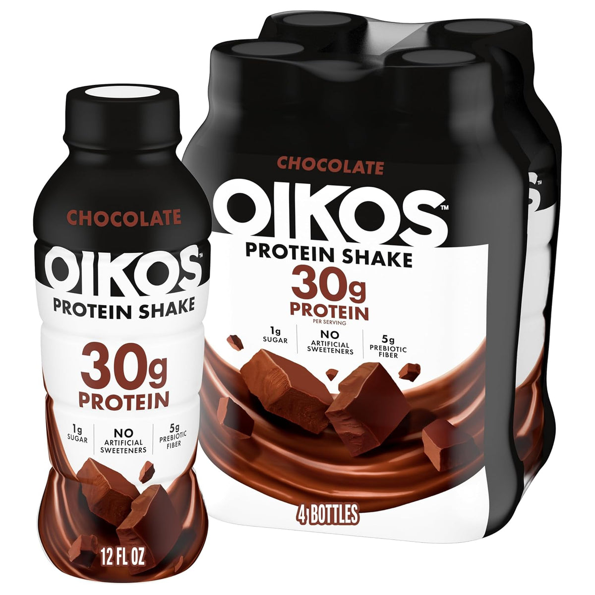 Oikos 30g protein chocolate shake bottle