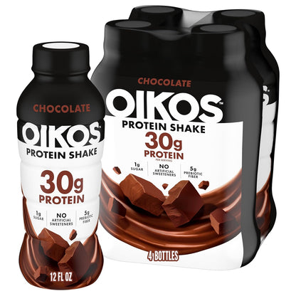 Oikos 30g protein chocolate shake bottle