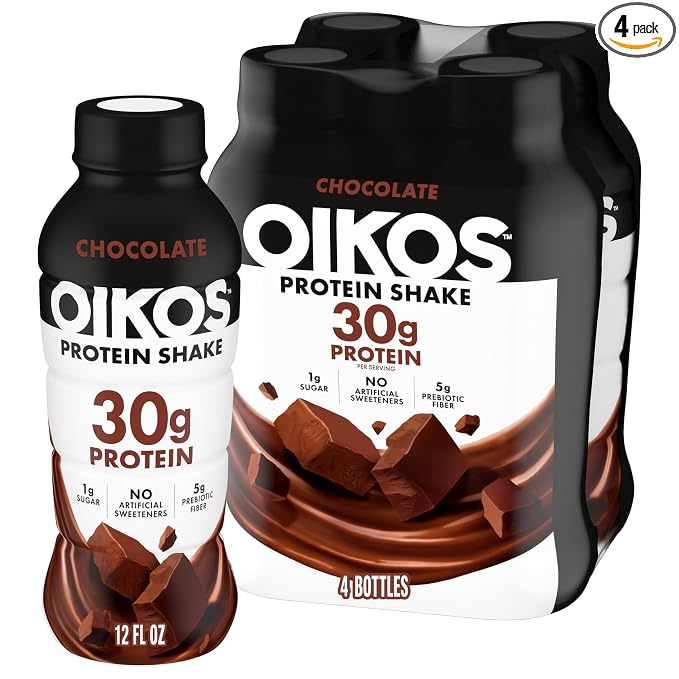 Oikos chocolate protein shake 4 count pack