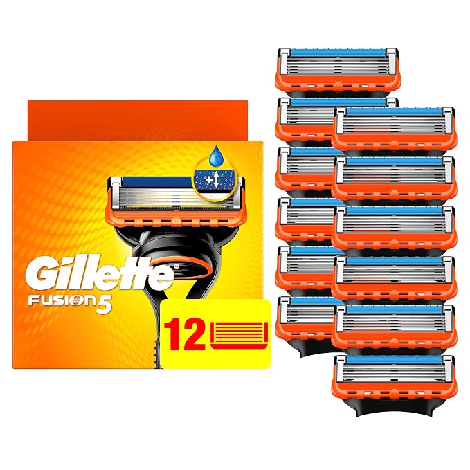 Gillette Fusion5 men's razor blade refills 12 count