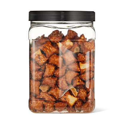 Sweet and salty peanut butter filled pretzels