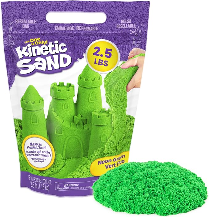 Kinetic Sand green 2.5 lb sensory sand toy