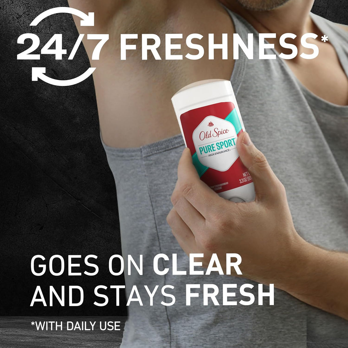 Men’s clear application deodorant pack of 3