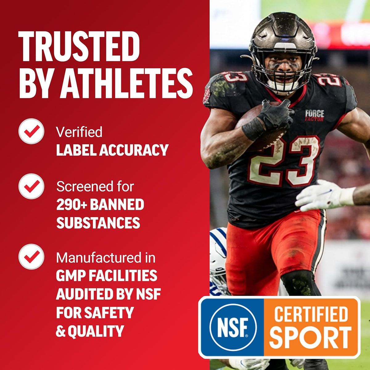 Force Factor sports nutrition gummies container