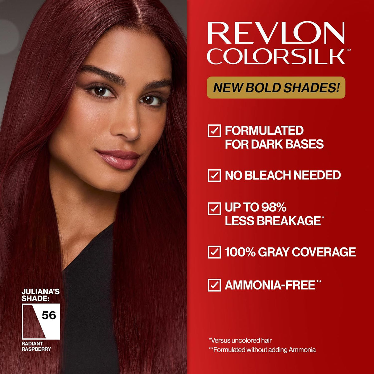 Vibrant indigo Revlon hair color with bond repair