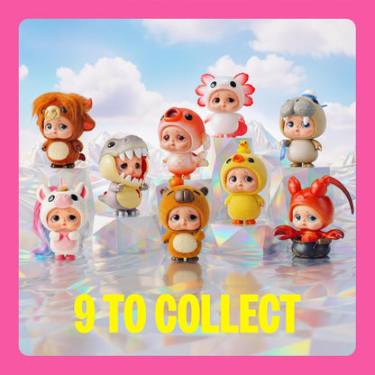 Palm-sized Sad Baby Animals vinyl display figurine