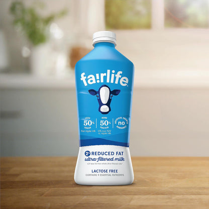 Fairlife protein-rich ultra-filtered milk bottle