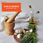 Lightweight bamboo pestle for everyday prep