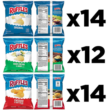 Ruffles variety pack single serve chips