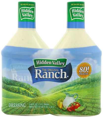 Hidden Valley The Original Ranch Dressing, Original, 2-Count Bottle, 80 fl oz Total