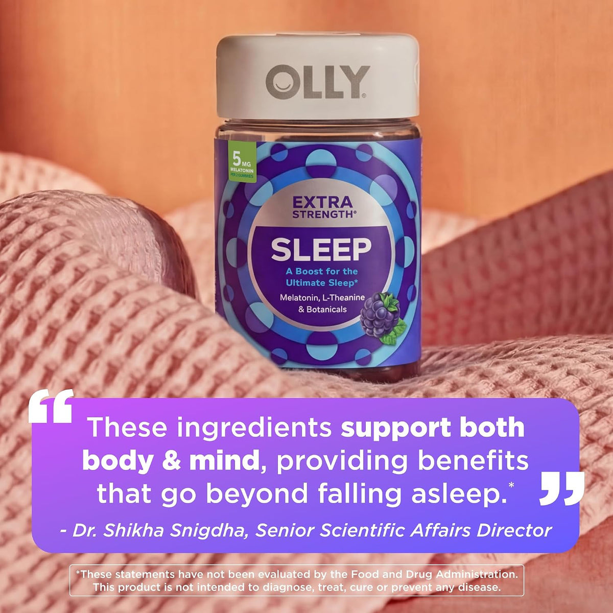 OLLY Extra Strength Sleep supplement label
