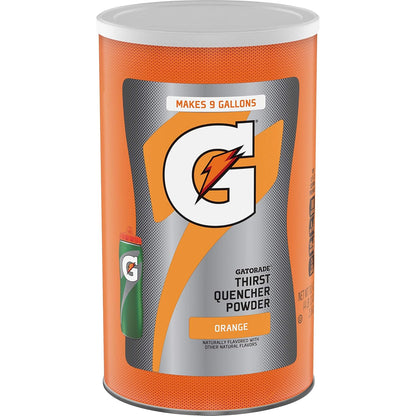 Orange Gatorade sports drink powder mix