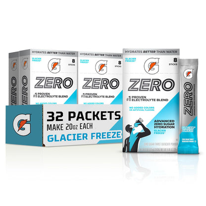 Gatorade Zero Glacier Freeze electrolyte powder container