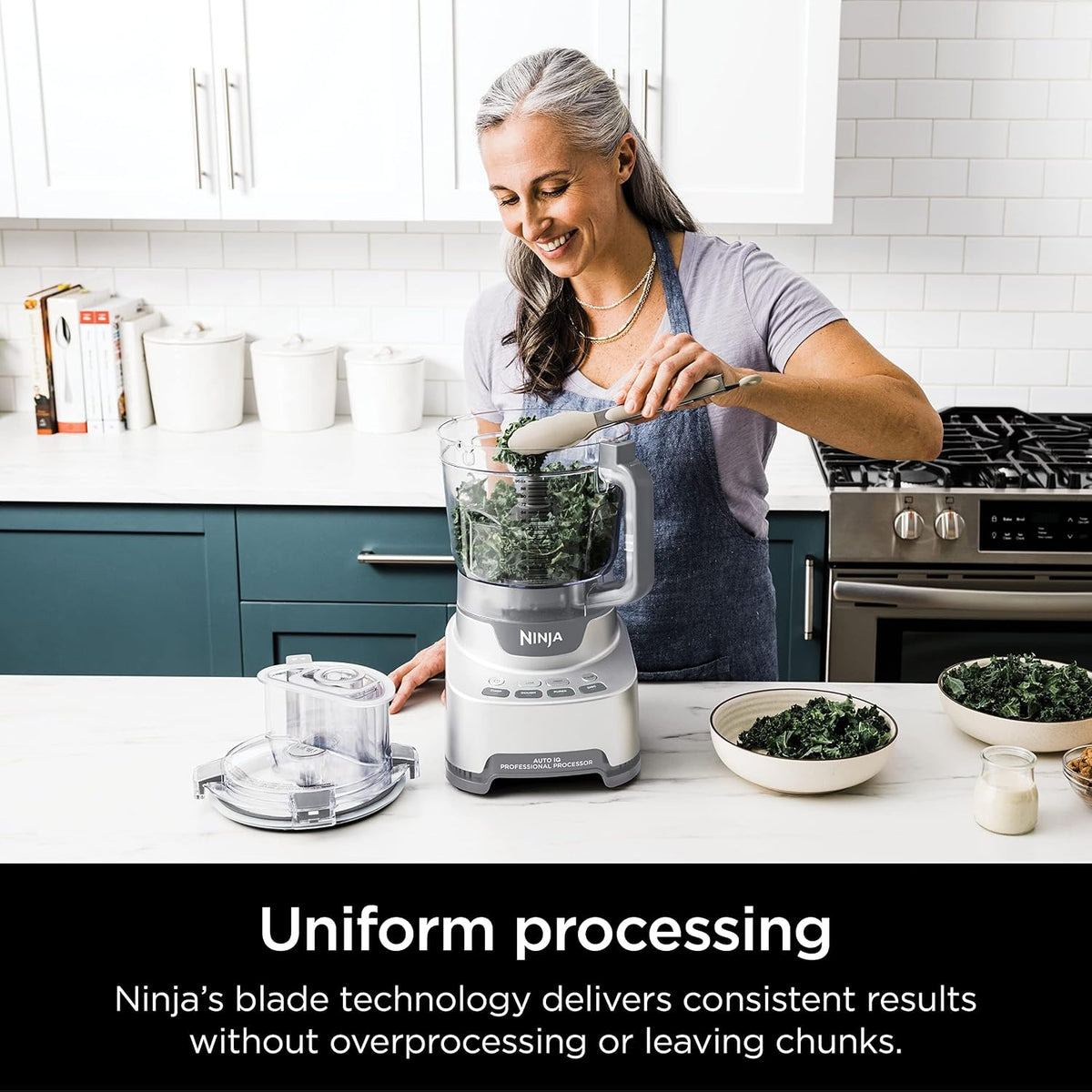 Ninja XL food processor with slicing and shredding discs