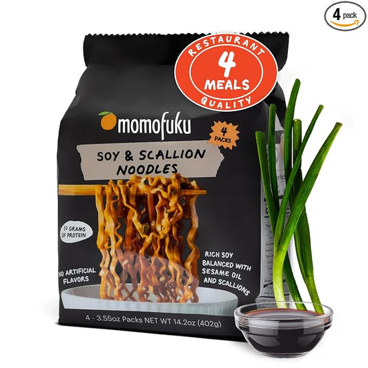 MOMOFUKU Soy and Scallion ramen noodles 4 pack