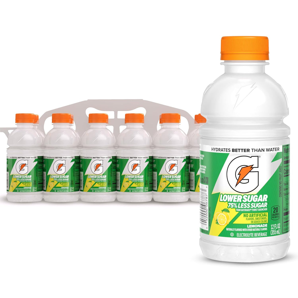 Gatorade Lemonade lower sugar 12 fl oz bottles