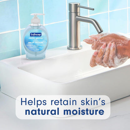 Liquid hand soap bottles with fresh scent