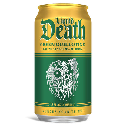 Liquid Death canned green tea with caffeine