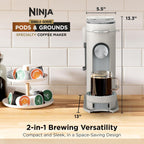 Ninja single serve brewer with built-in milk frother