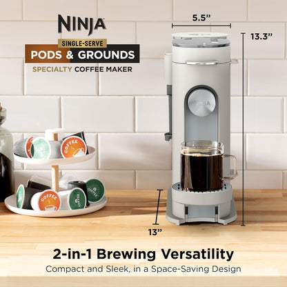 Ninja single serve brewer with built-in milk frother