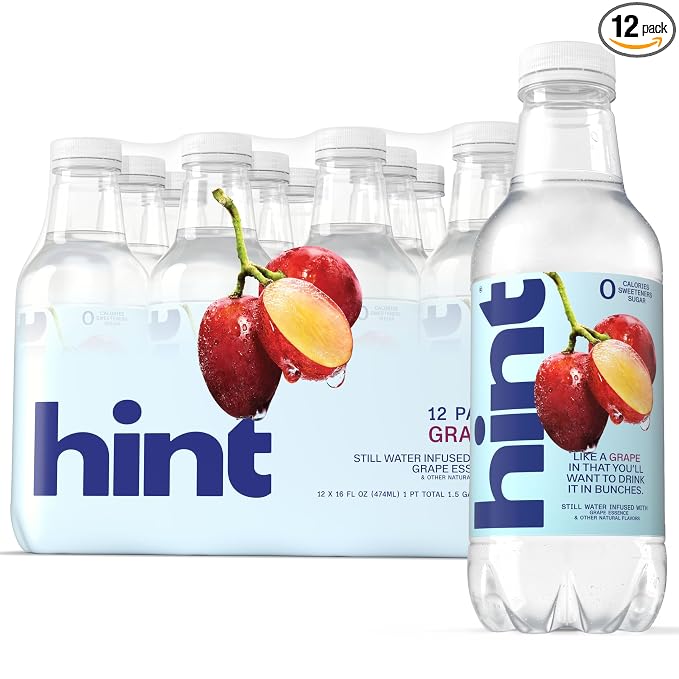 Hint Grape flavored water 12 pack