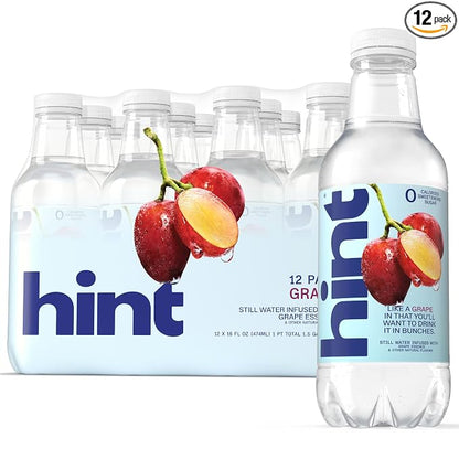 Hint Grape flavored water 12 pack