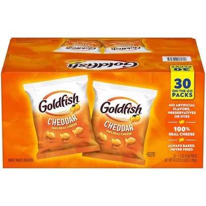 Goldfish Cheddar Crackers 1.5 oz snack packs