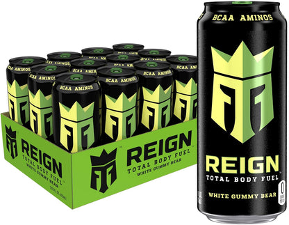 REIGN White Gummy Bear 16 fl oz fitness drink