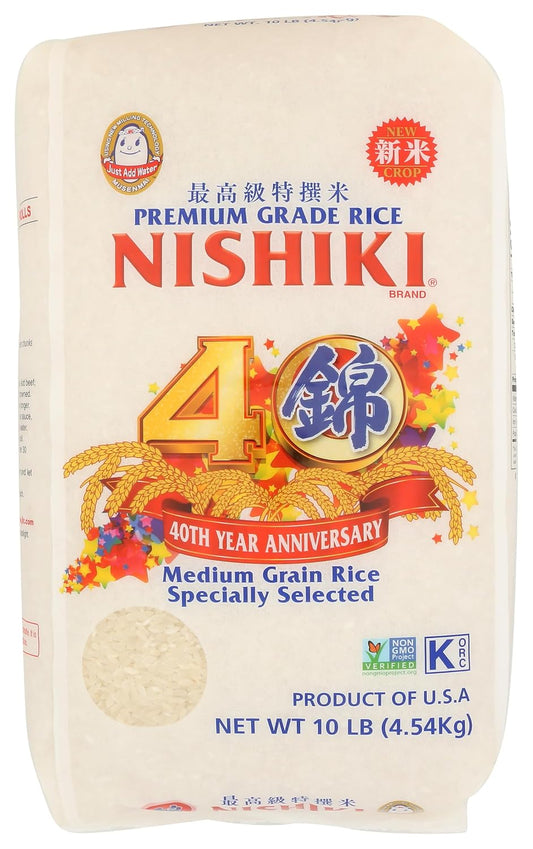 Medium-grain Nishiki sushi rice pantry staple