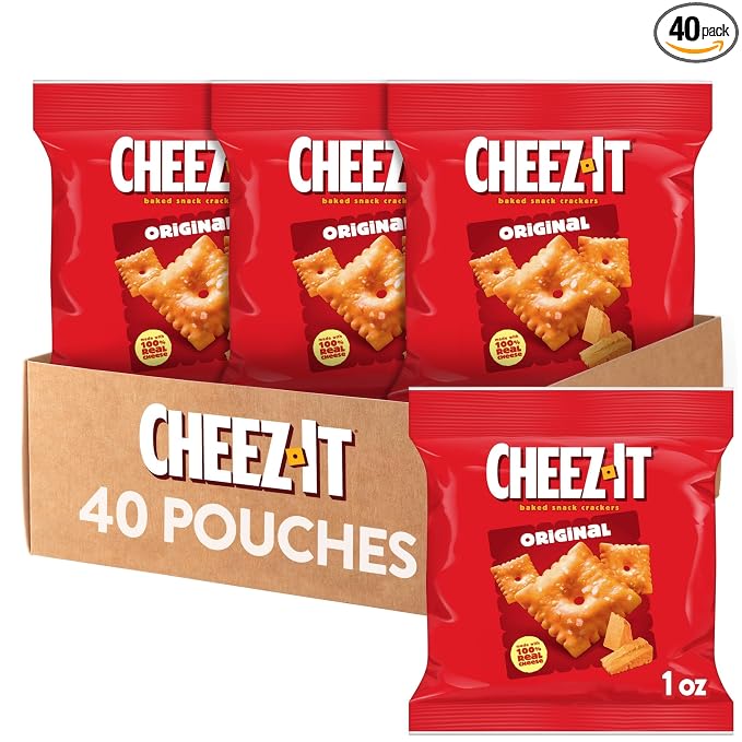 Cheez-It Original baked snack crackers 40 pack box