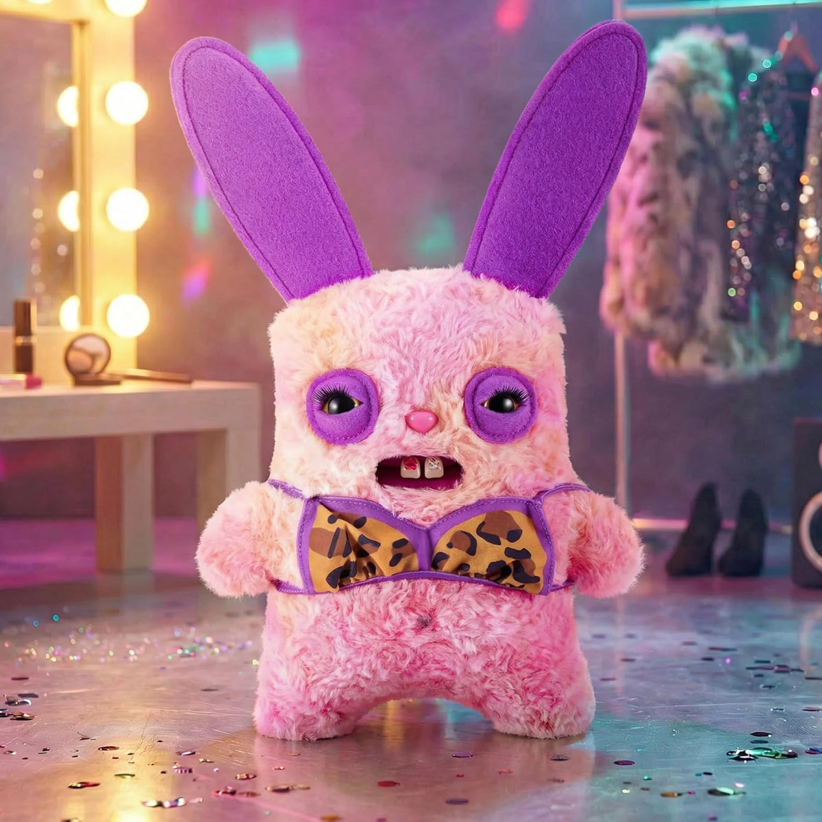 Creepy cute Fuggler Baddies Rabid Rabbit plush