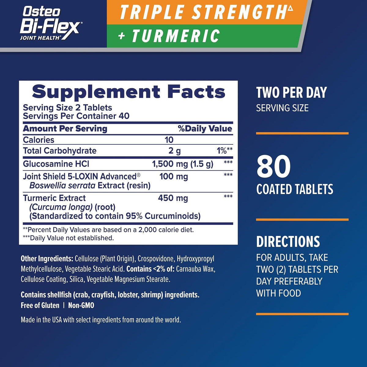 Osteo Bi-Flex glucosamine coated tablets for joint support