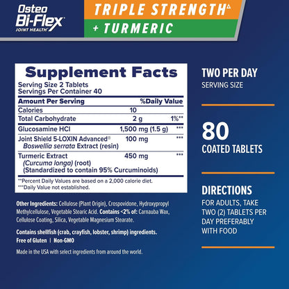Osteo Bi-Flex glucosamine coated tablets for joint support