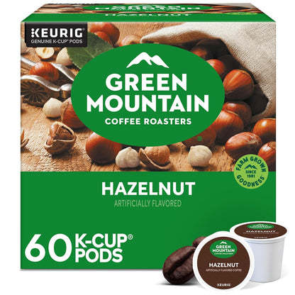 Green Mountain Coffee Roasters Hazelnut K-Cup pods packaging