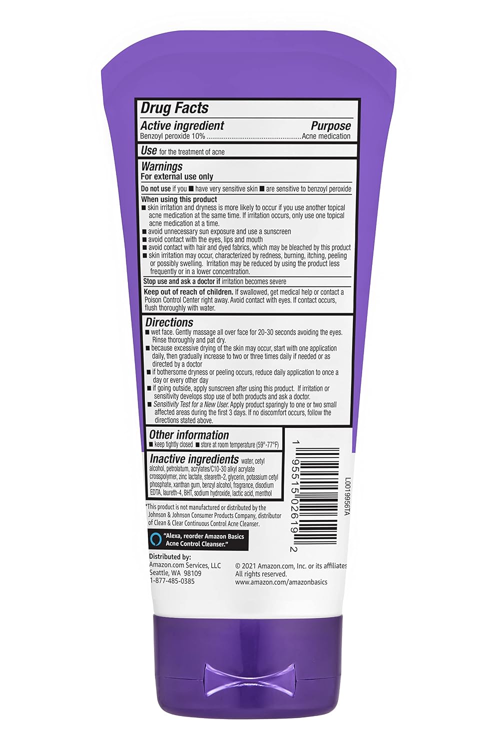 Maximum strength acne cleanser for breakouts