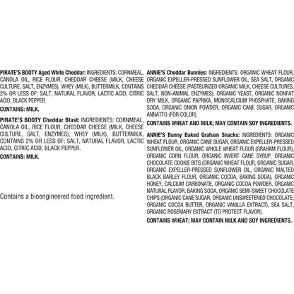 Pirate's Booty and Annie's 36 count snack variety pack