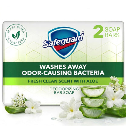 Safeguard aloe fresh clean scent bar soap package