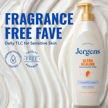 Jergens Ultra Healing lotion with vitamins C E and B5