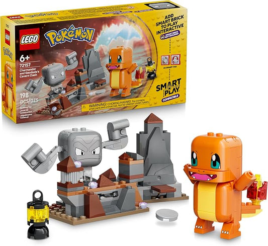 LEGO Pokémon Charmander and Geodude Cavern Clash building set