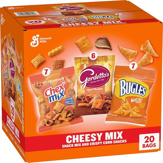 Chex Mix Cheesy Mix variety pack, 20 count, 28.9 oz