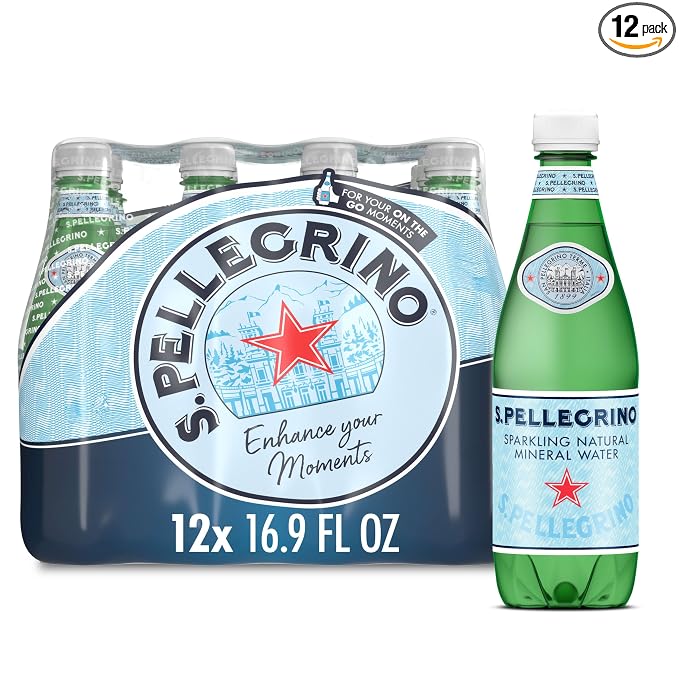 S.Pellegrino sparkling natural mineral water 12 pack