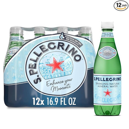 S.Pellegrino sparkling natural mineral water 12 pack